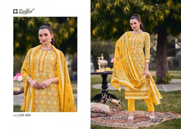 Zulfat Hakoba 550 Cotton Printed Dress Material Collection